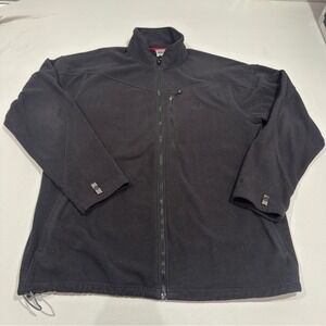 The North Face Fleece Jacket Full Zip Black Mens XXL Outdoor Casual